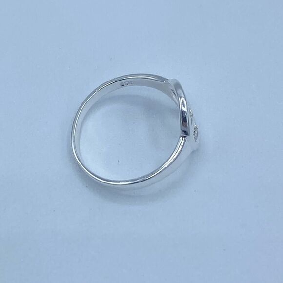 Peace Sign Sterling Silver Ring - Picture 4 of 4